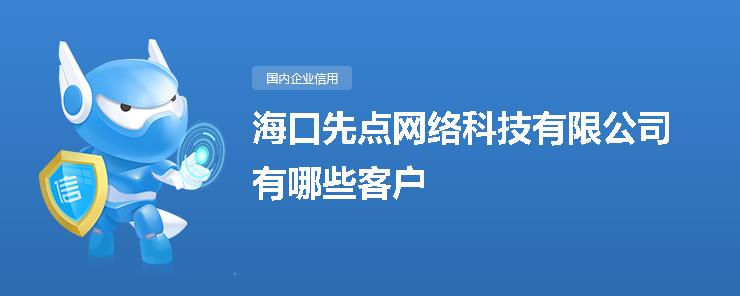 海口先点网络科技有限公司客户群体解析
